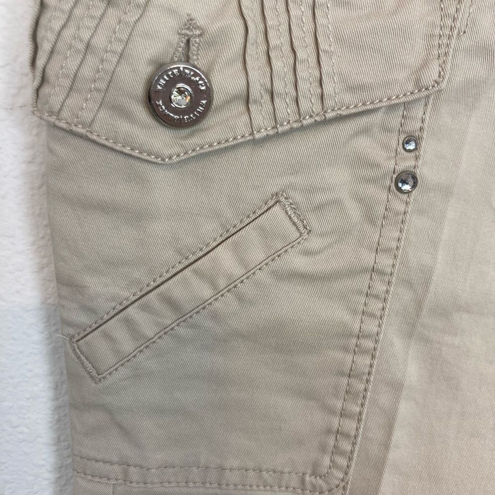 White House Black Market blinged slim cargo pants w/ zipper bottom legs - Picture 7 of 16